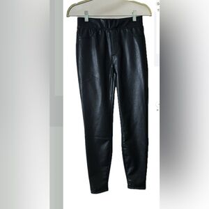 Sanctuary Faux leather black straight legged pull on pants size XS